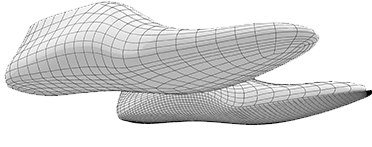 pair of shoe lasts modelled using SubD in Rhino 7